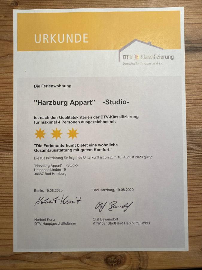 Апартаменты Harzburg Appart Unter Den Linden 19 Бад-Гарцбург Экстерьер фото